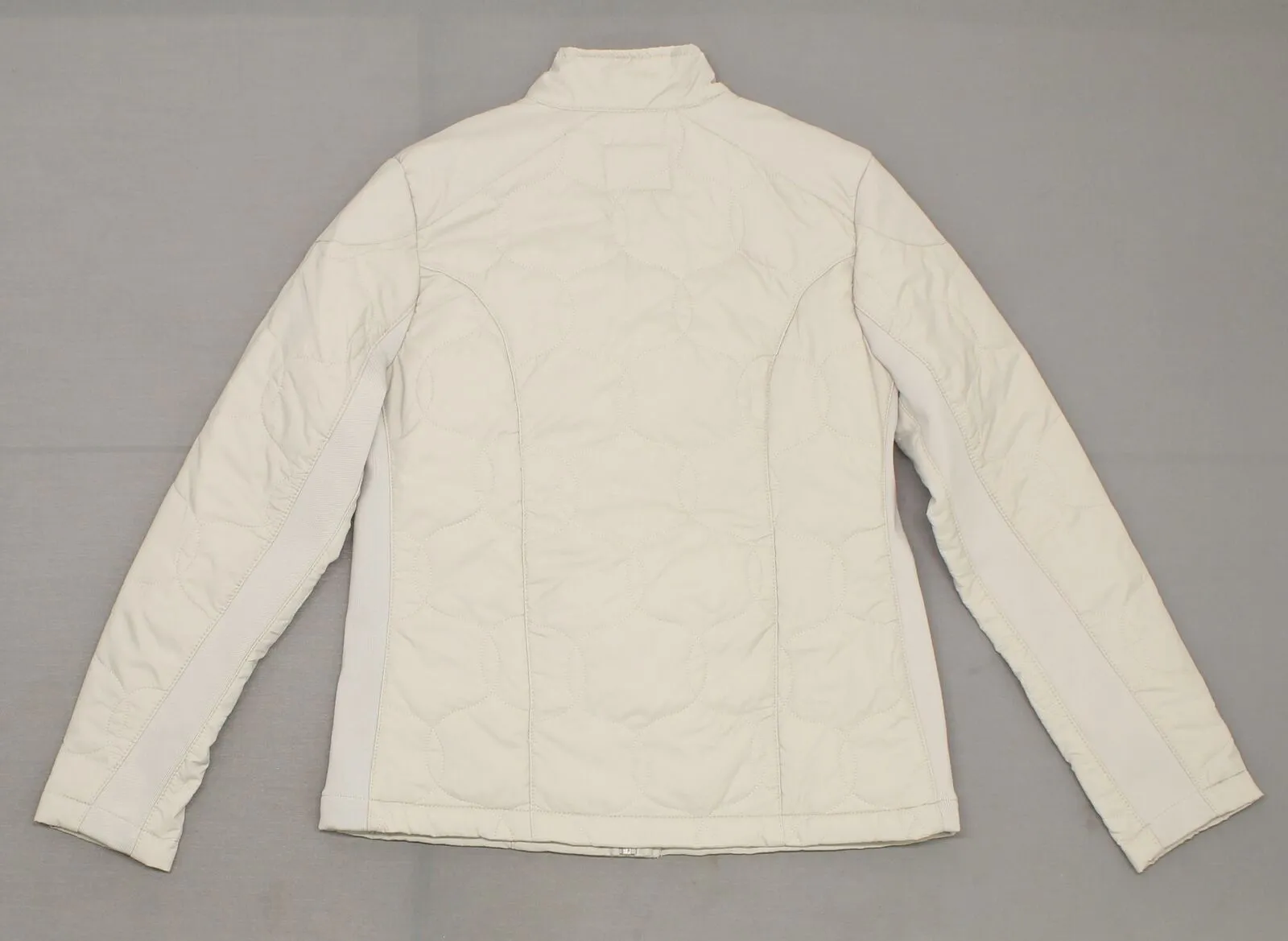 A New Day Women's Ribbed Side Insets Quilted Jacket