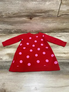 Baby Gap Polka Dot Sweater Dress Red sz 18-24m