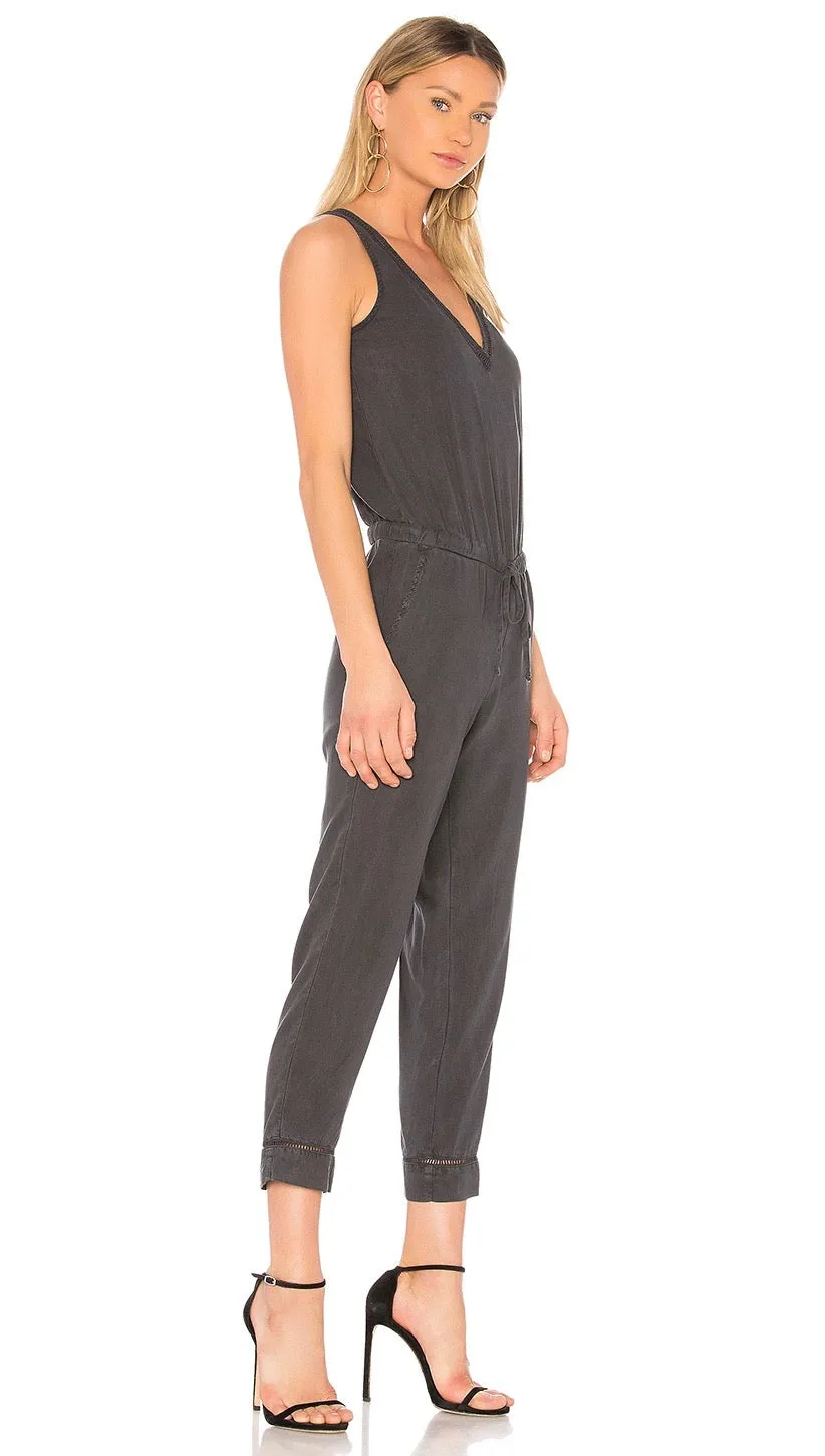 Bella Dahl Cross Back Jumpsuit Smoke