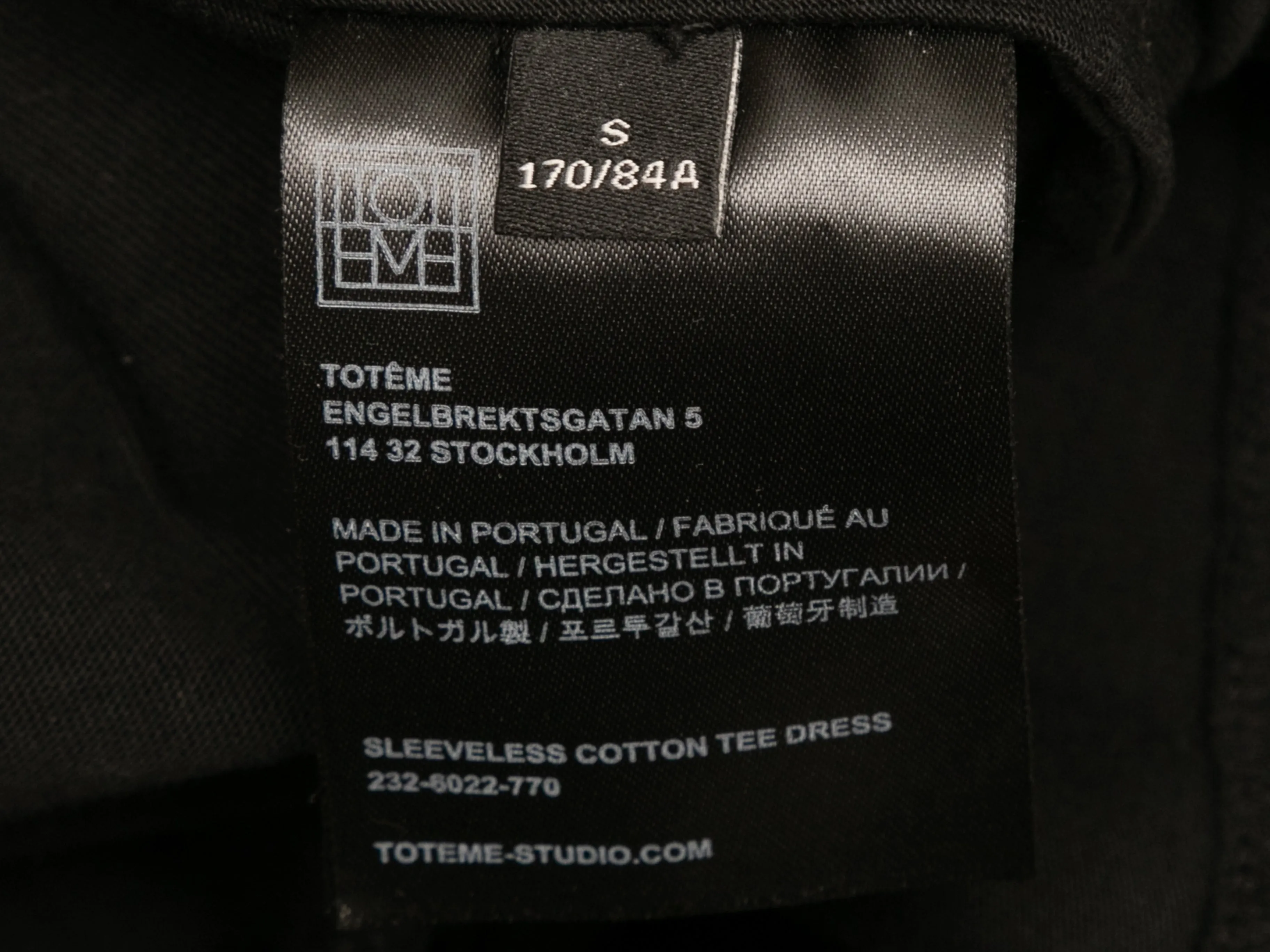 Black Toteme Sleeveless Maxi Dress Size US S
