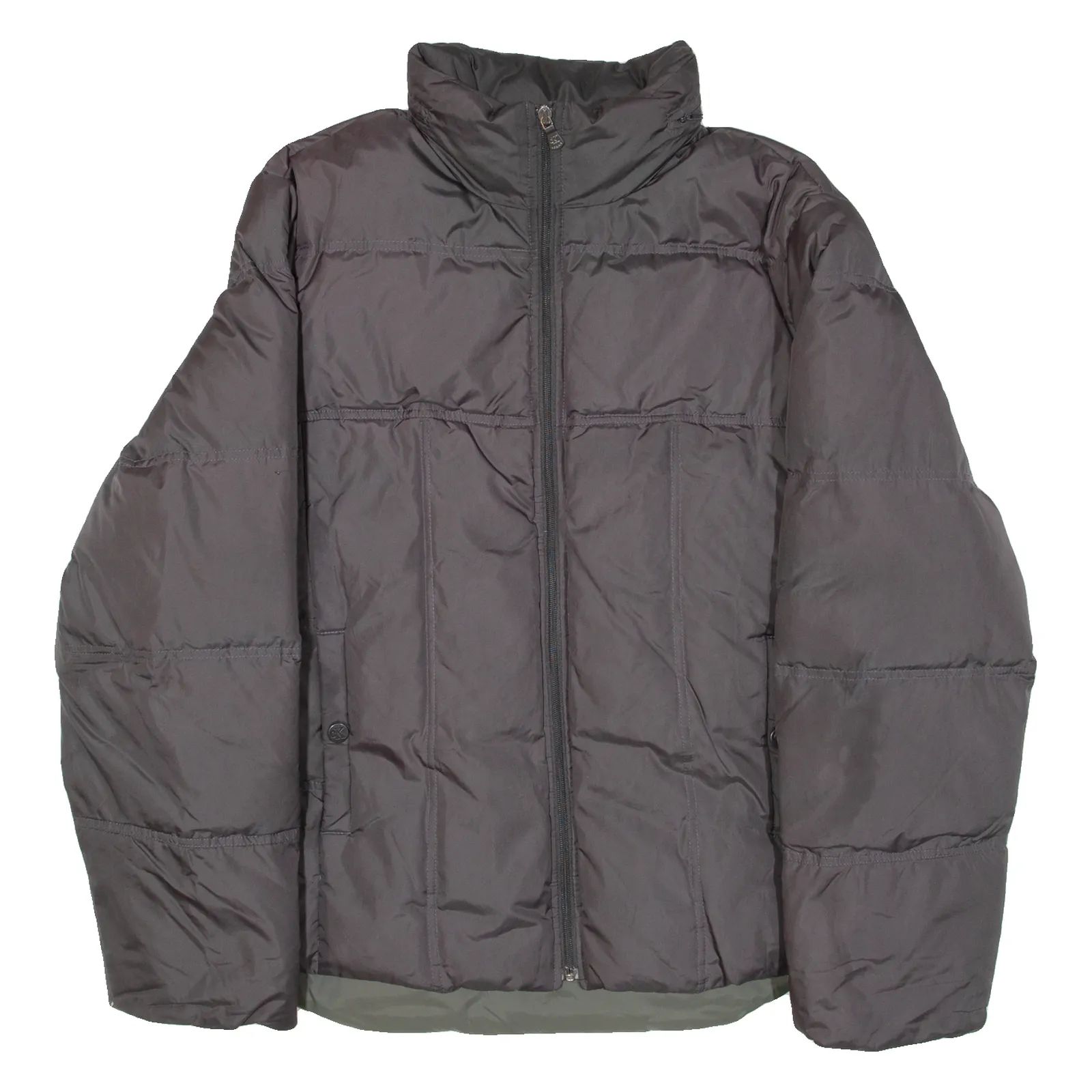 CALVIN KLEIN JEANS Insulated Mens Puffer Jacket Grey Hooded L