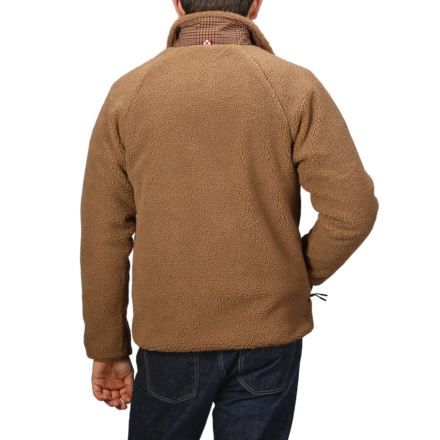 Camel Beige Sherpa Fleece Jacket
