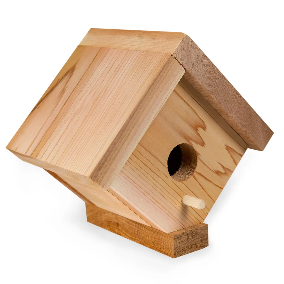 Cedar Traditional Cedar Birdhouse - Handcrafted In Canada With Rot Resistant, Untreated, Western Red Cedar.