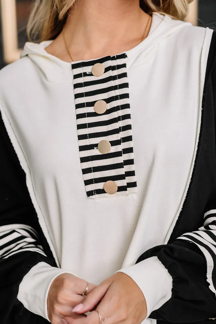 Change The Game Mixed Print Hoodie