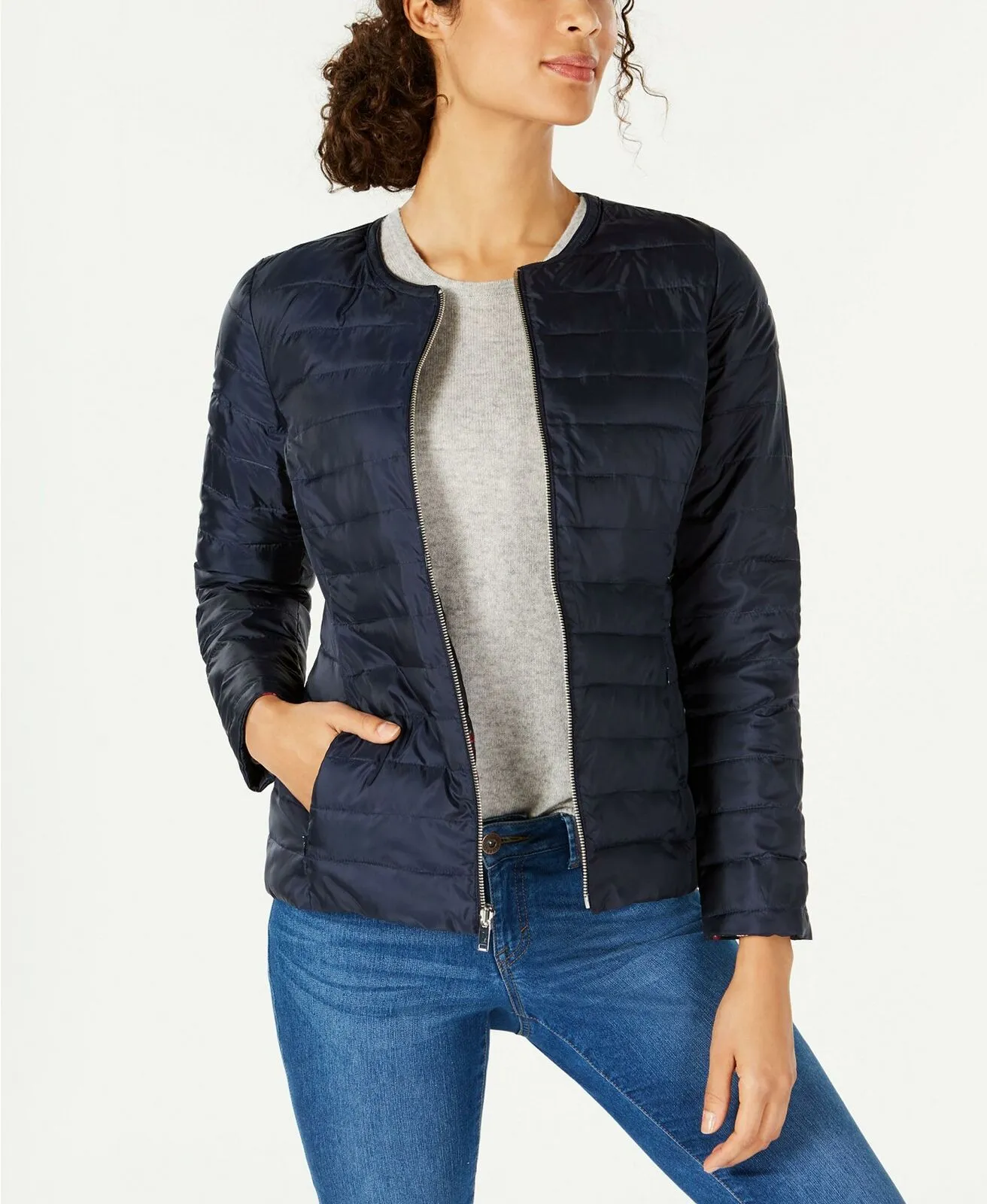 Charter Club Women's Petite Reversible Floral Quilted Jacket. 100039748PT