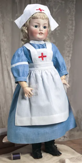 Cotton Three-Piece Nurse's Costume
