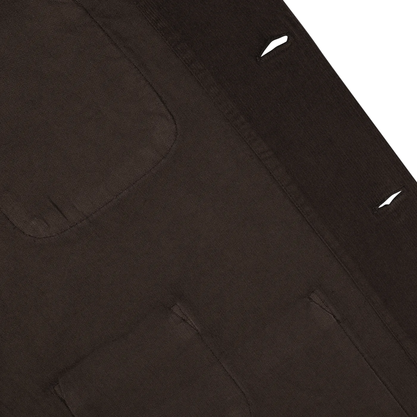 Dark Brown Fine Corduroy Bakers Overshirt