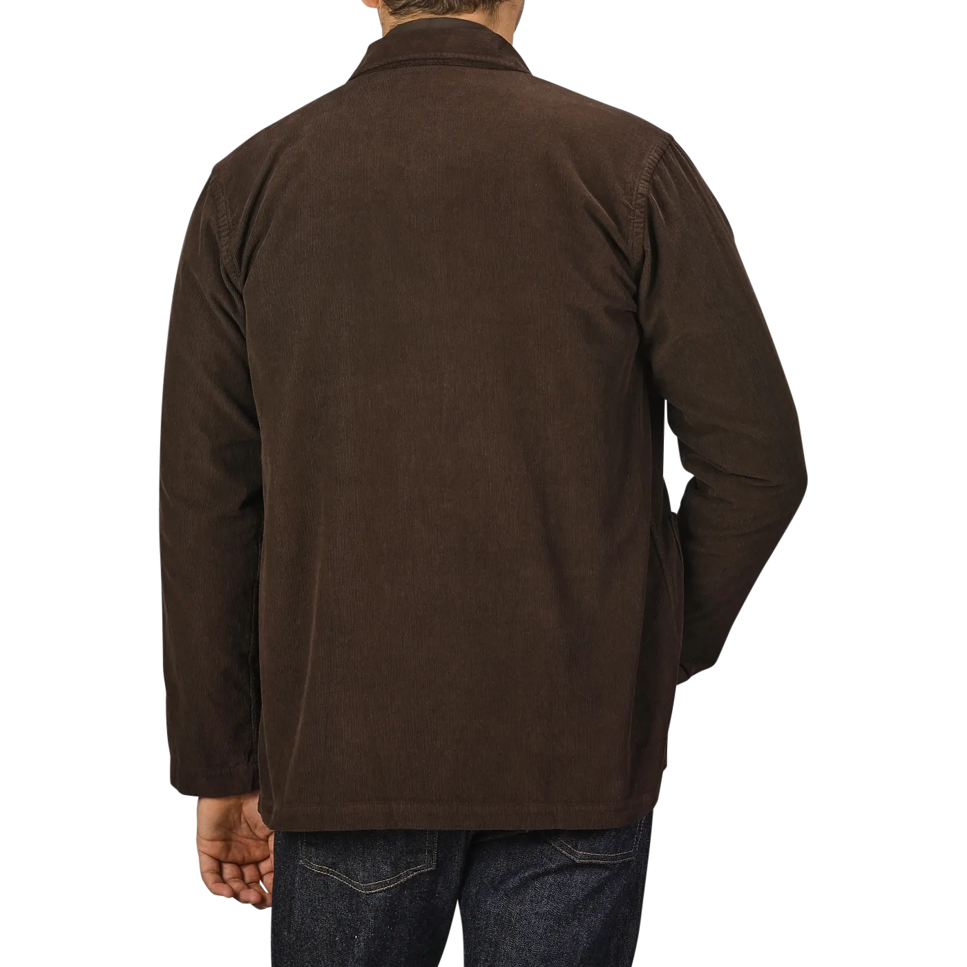 Dark Brown Fine Corduroy Bakers Overshirt