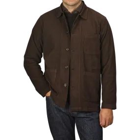 Dark Brown Fine Corduroy Bakers Overshirt