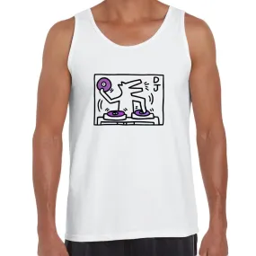 DJ 1988 Talking Heads Abstract Pop Art Heart Unisex Tank Top