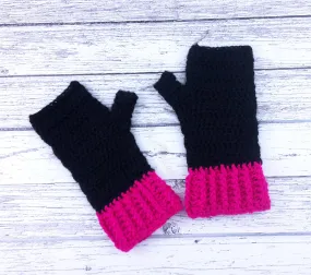 Duotone Fingerless Gloves (Custom Colour)