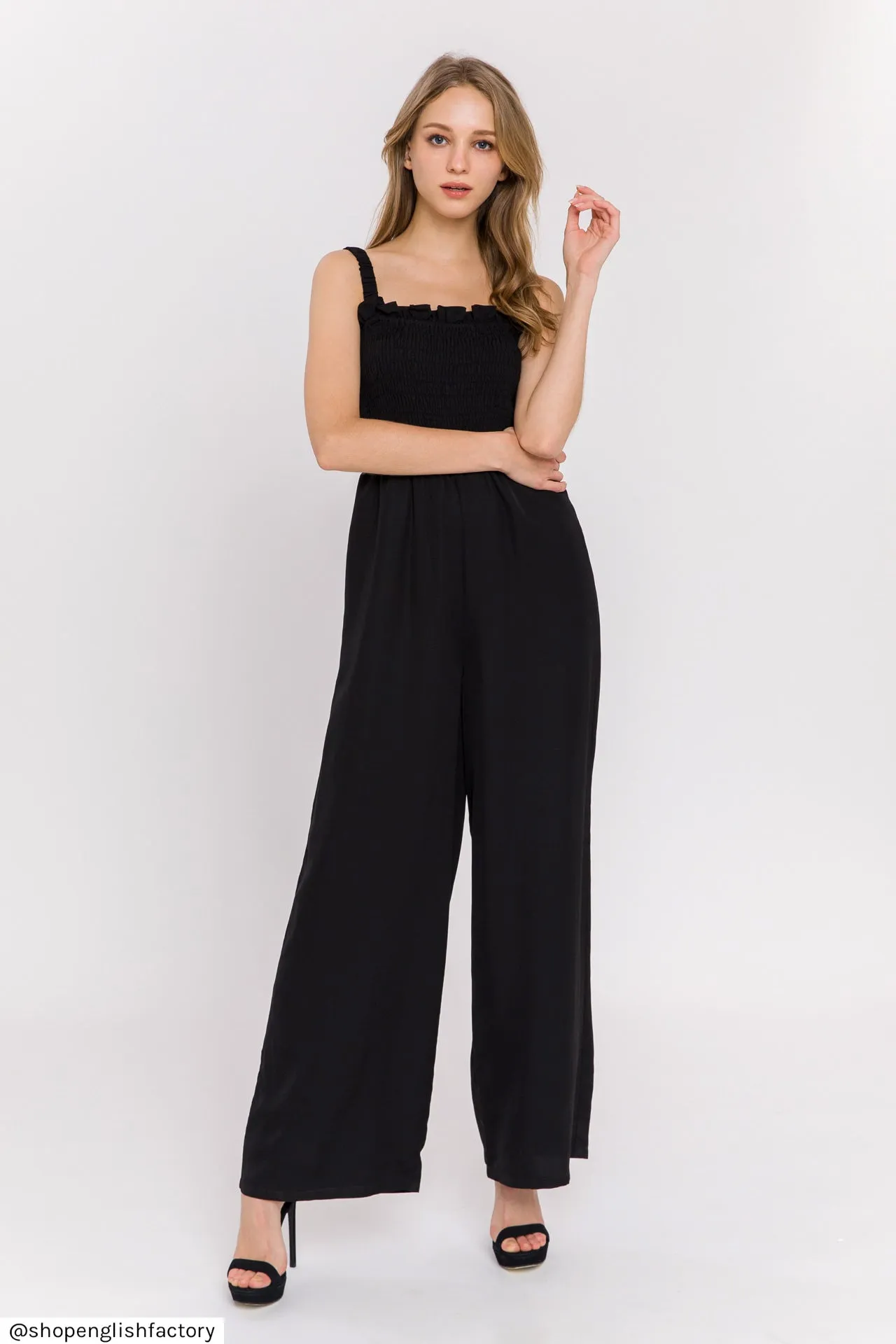Elastic Strap Detail Jumpsuit