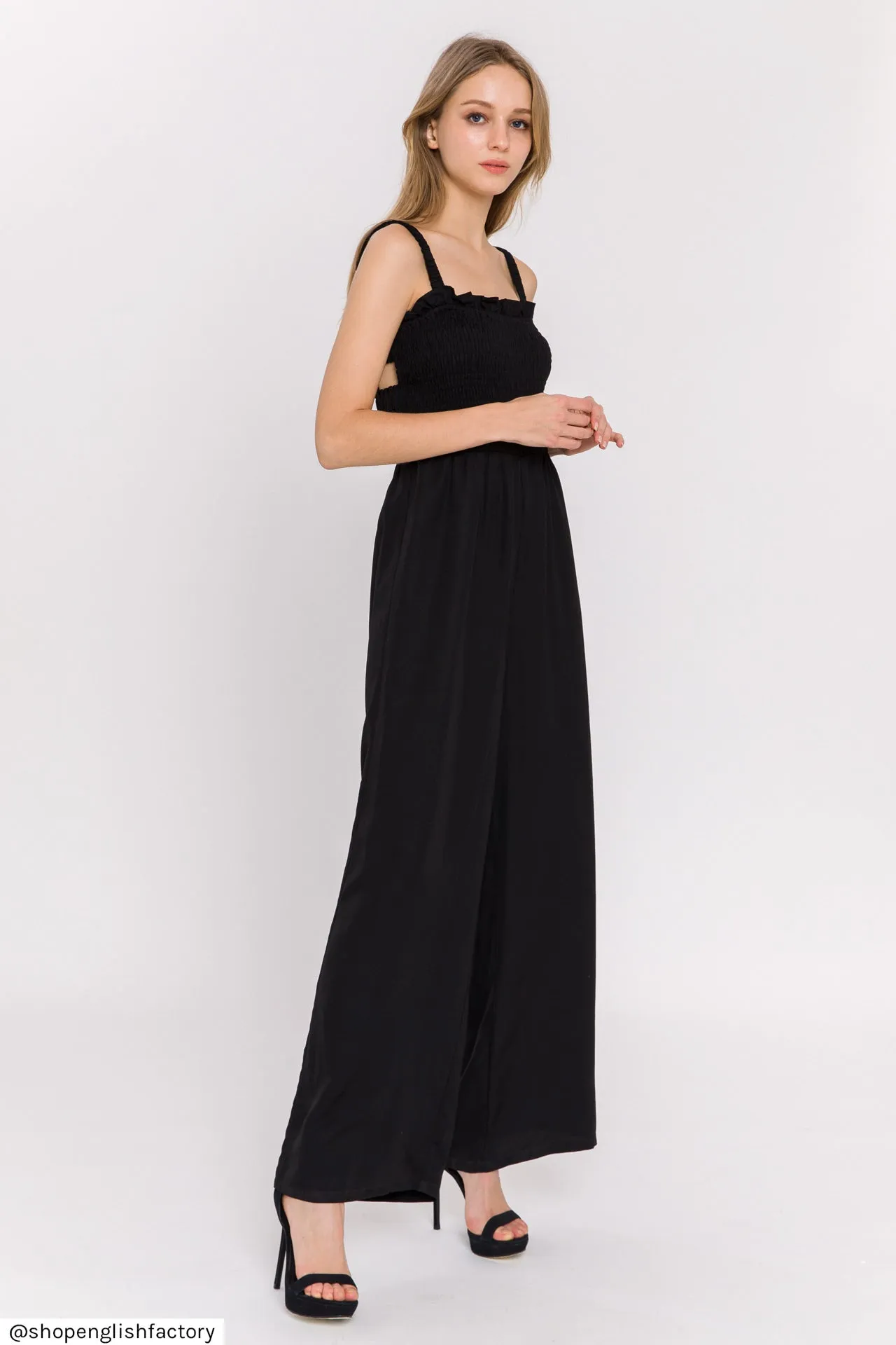 Elastic Strap Detail Jumpsuit