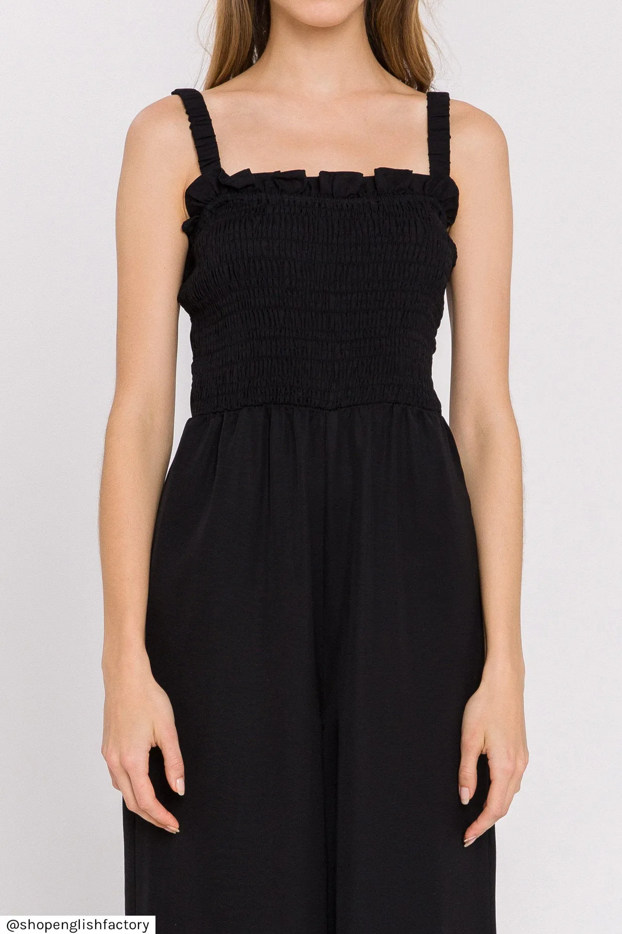 Elastic Strap Detail Jumpsuit