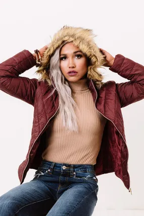 Everyday Contentment Jacket In Merlot