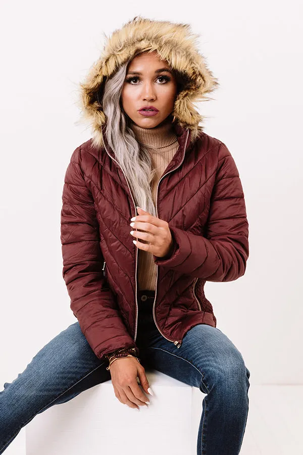Everyday Contentment Jacket In Merlot