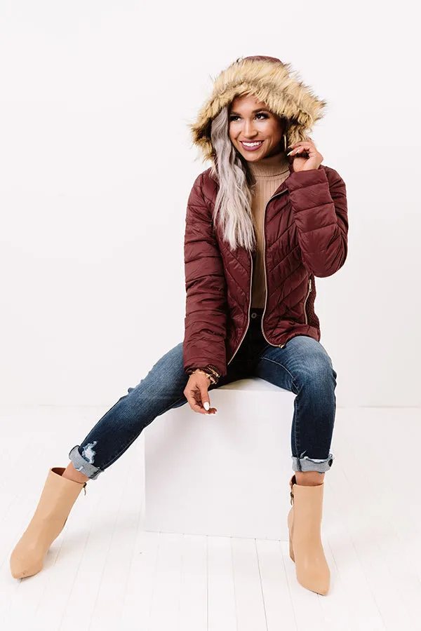 Everyday Contentment Jacket In Merlot