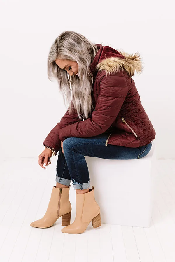 Everyday Contentment Jacket In Merlot