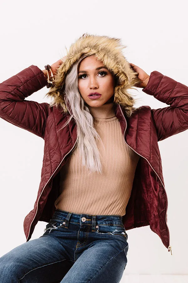 Everyday Contentment Jacket In Merlot