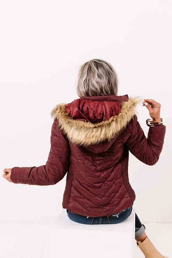 Everyday Contentment Jacket In Merlot