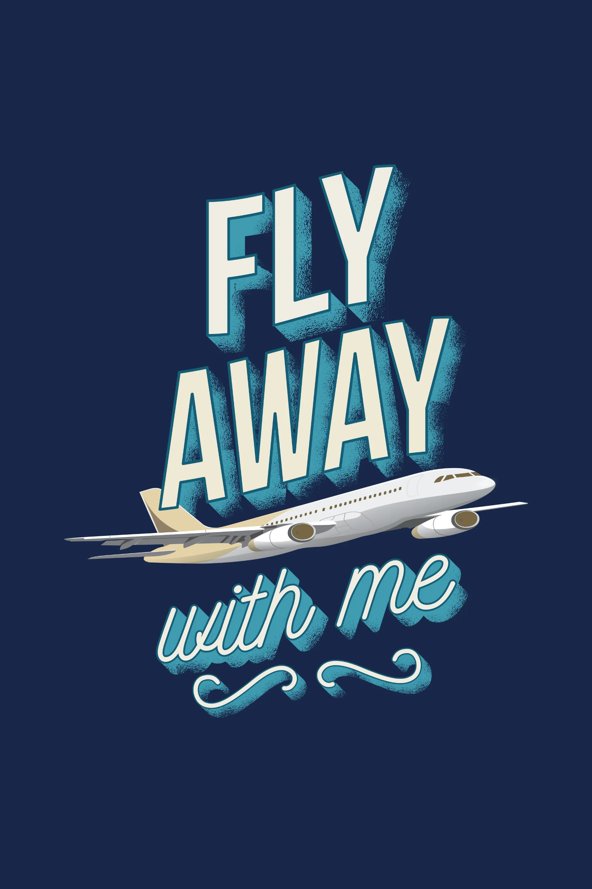 Fly Away Printed Scoop Neck T-shirt for women