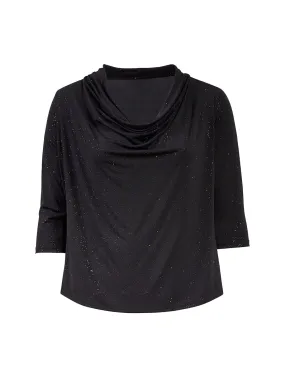 Galaxy Knit Drape Neck Top