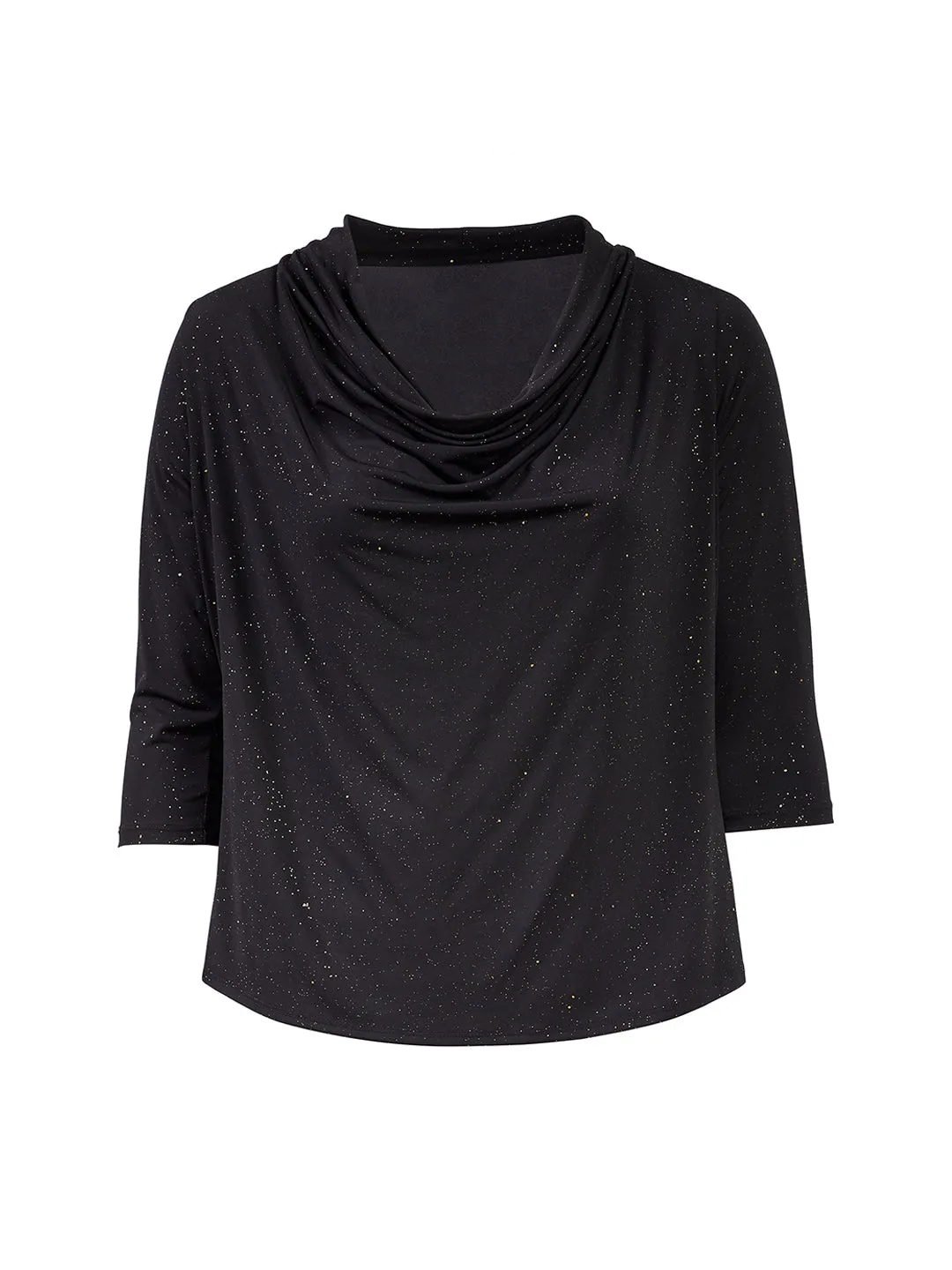 Galaxy Knit Drape Neck Top