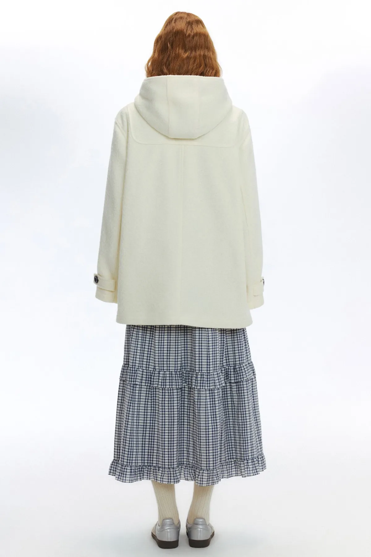 Hooded Duffle Wool Coat