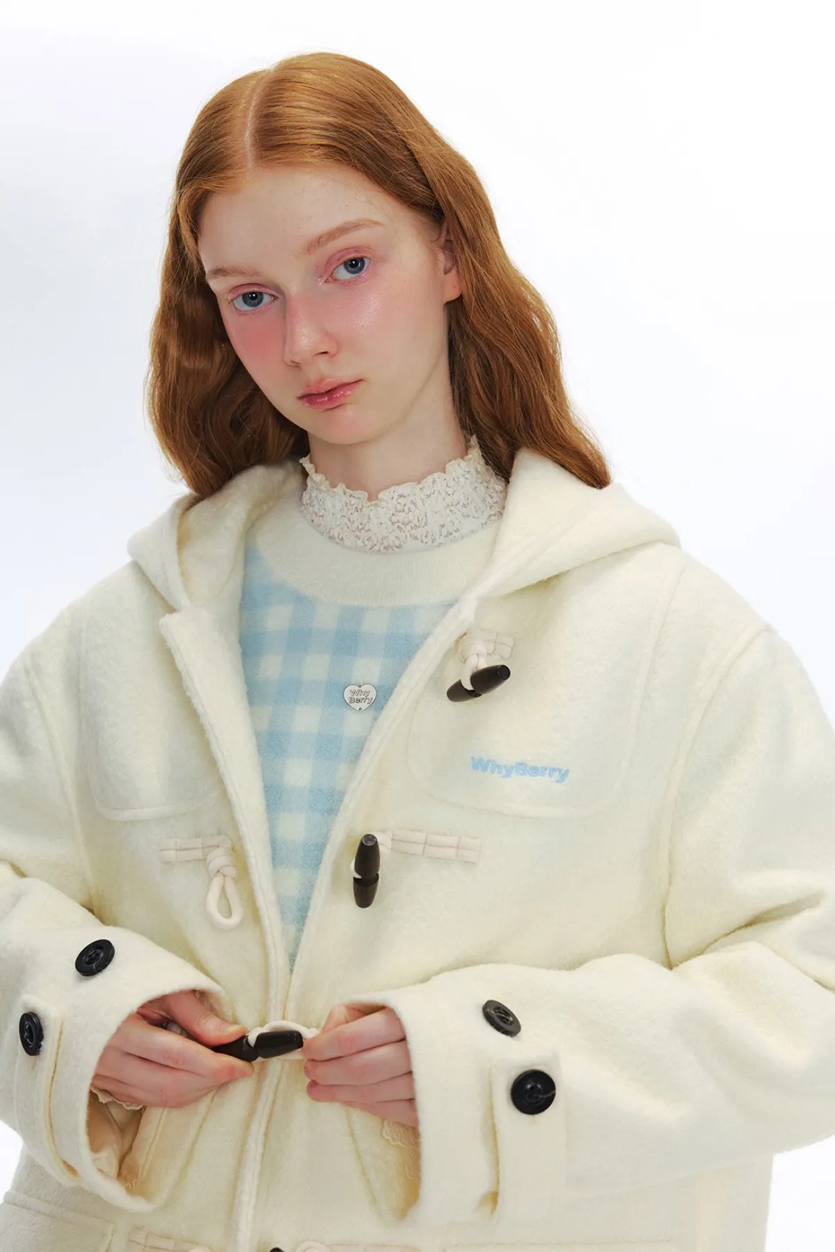 Hooded Duffle Wool Coat