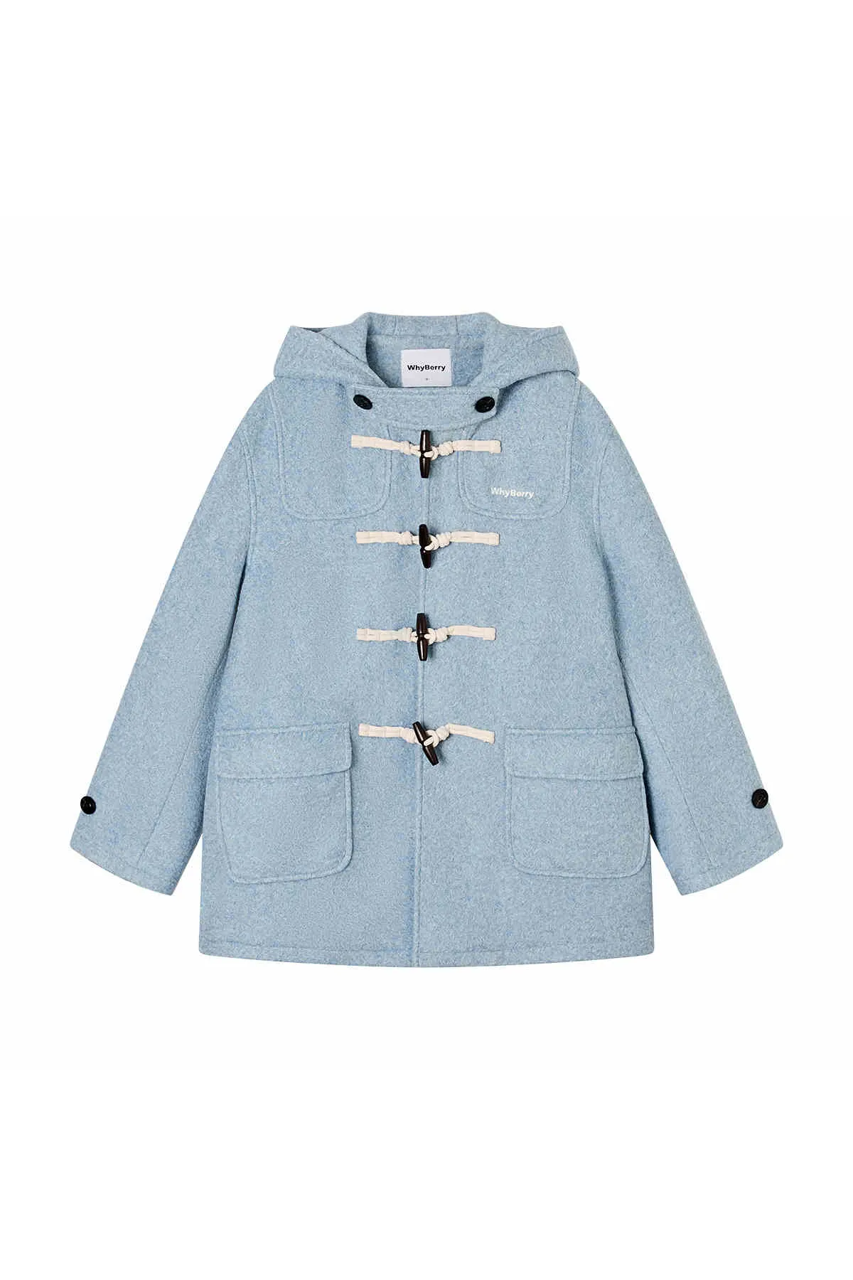 Hooded Duffle Wool Coat