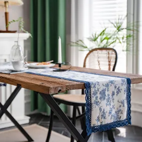 Kira Flower Print Table Runner
