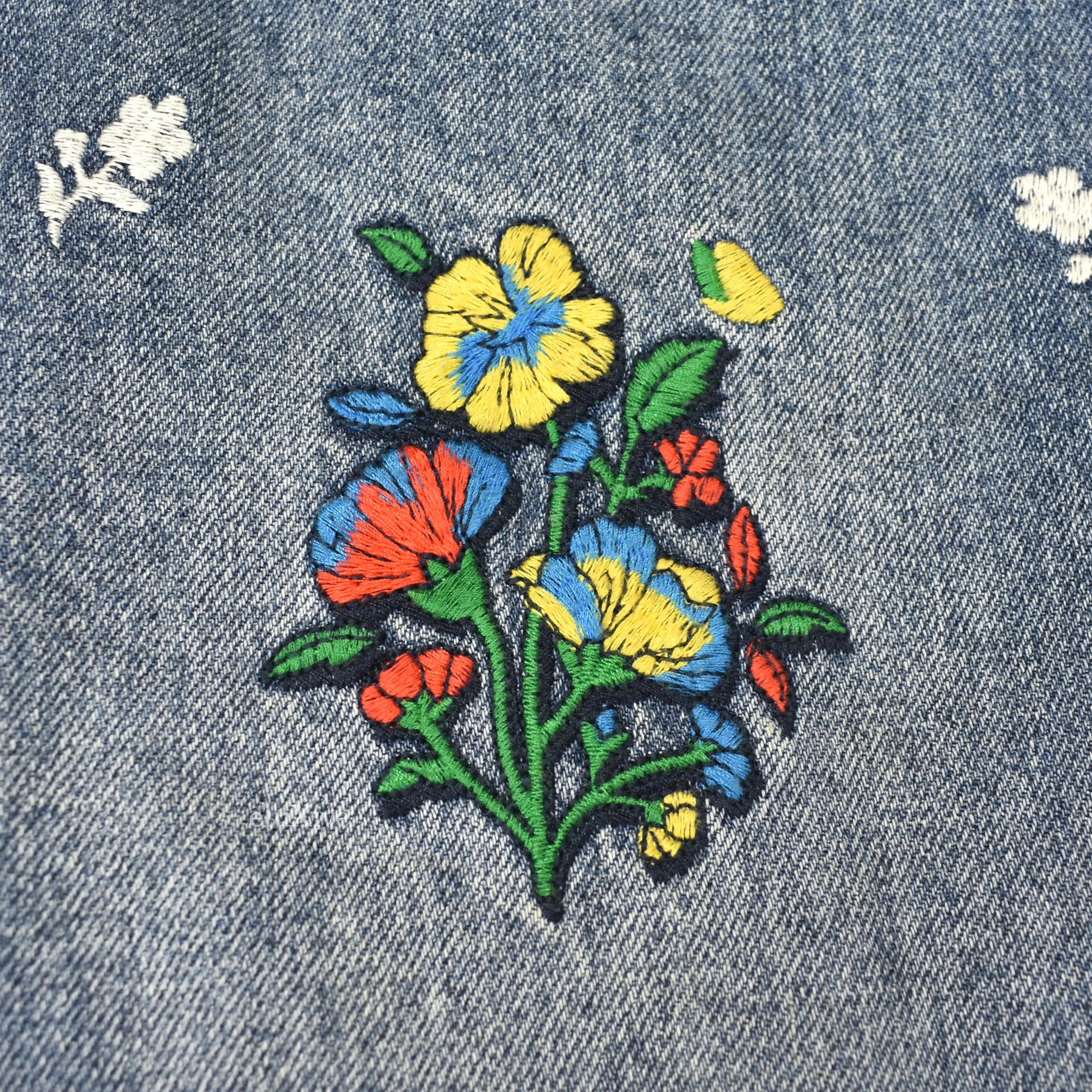 Kith - Floral Embroidered Denim Varick Jeans