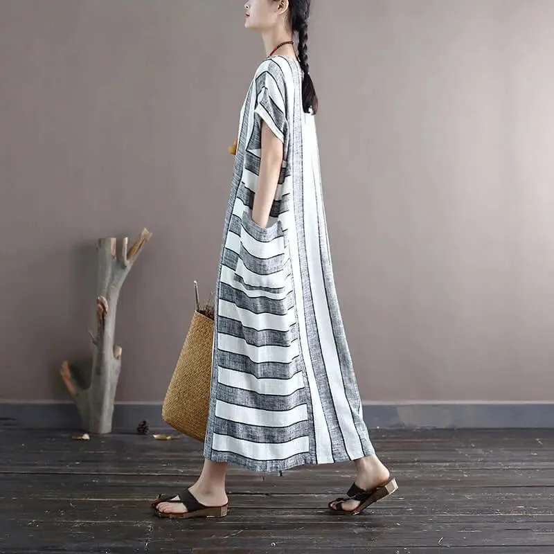 Linen Summer Dress with Pockets dress