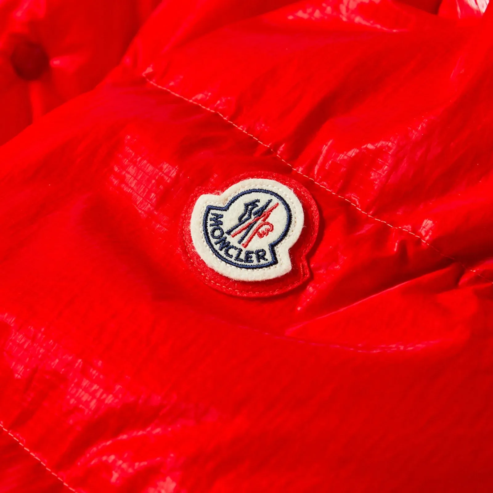 Moncler Red Verdon Down Jacket