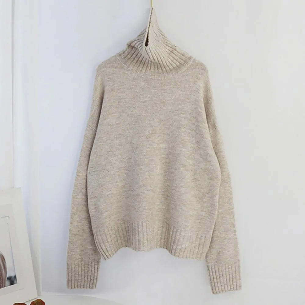 Oversize Winter Knitted Turtleneck Sweater
