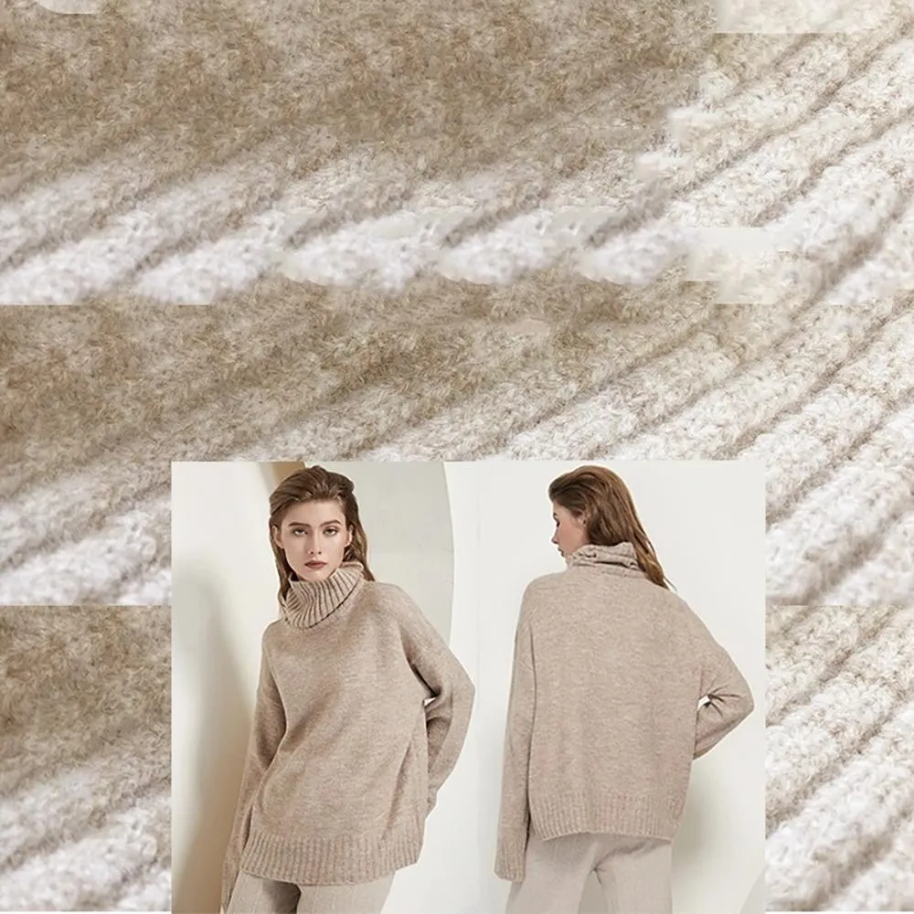 Oversize Winter Knitted Turtleneck Sweater