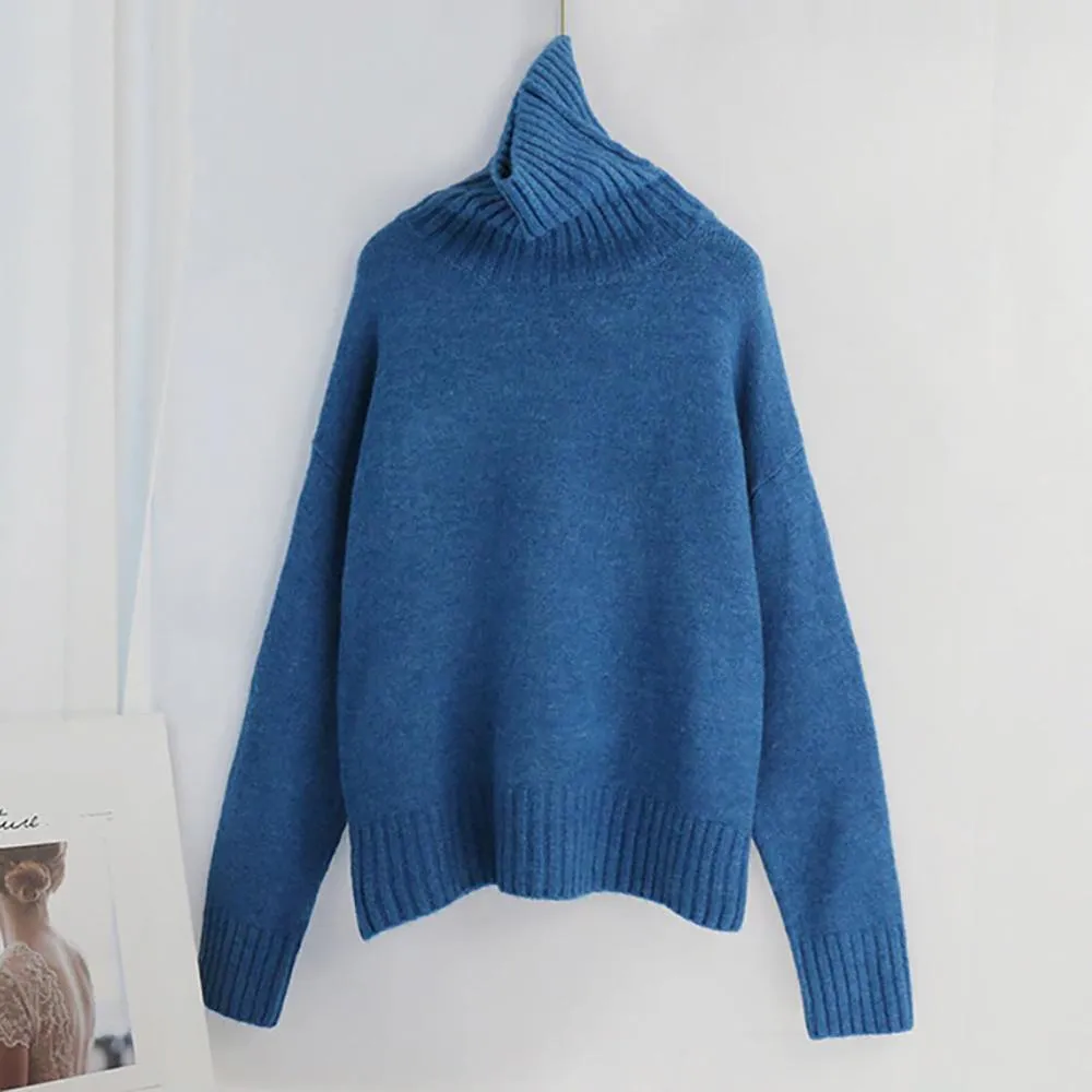 Oversize Winter Knitted Turtleneck Sweater