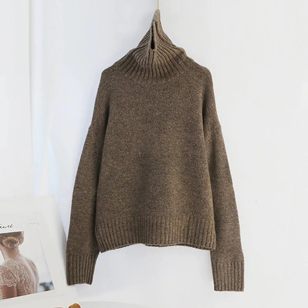 Oversize Winter Knitted Turtleneck Sweater