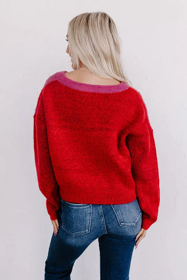Queen Of Hearts Knit Sweater